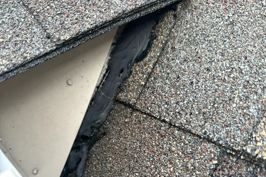 Dormer roofline gap, a common bat entry point on Michigan homes